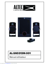 Altec Lansing AL-SND313M-001 User Manual