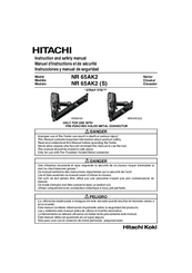 Hitachi nr 65ak2 Instruction And Safety Manual
