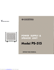 Kenwood PS-515 Operating Manual