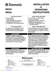 Dometic CLASSIC RM 2620 Installation & Operating Instructions Manual