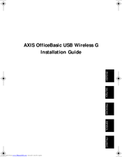 Axis OfficeBasic USB Wireless G Installation Manual