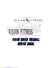 Vision Fitness Vision Series Service Manual