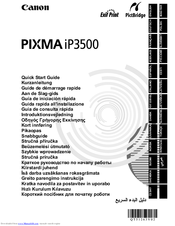 Canon iP3500 - PIXMA Color Inkjet Printer Quick Start Manual