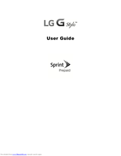 LG LS770 G Stylo User Manual