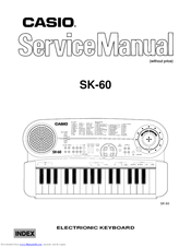 Casio SK-60 Service Manual