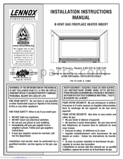 Lennox Hearth Products EBVI30 Installation Instructions Manual