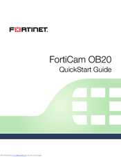 Fortinet FortiCam OB20 Quick Start Manual