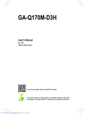 Gigabyte GA-Q170M-D3H User Manual
