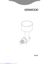 Kenwood A941 Manual