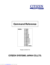 Citizen CT-S801 II Command Reference Manual
