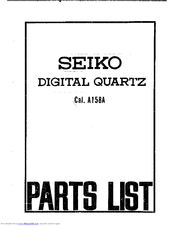 Seiko A158A Technical Manual