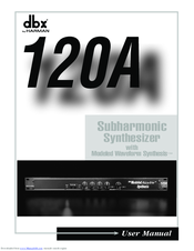 dbx 120A User Manual