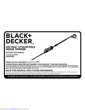 Black & Decker LPHT120 Instruction Manual