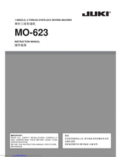 JUKI MO-623 Instruction Manual