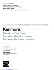 Kenmore C62332 Use & Care Manual