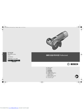 Bosch GWS 10 Original Instructions Manual