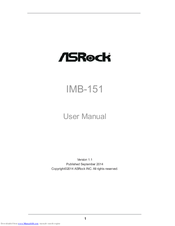 ASROCK IMB-151 User Manual