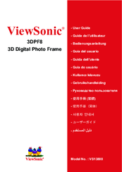ViewSonic 3DPF8 User Manual