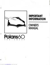 Polaris Vac-Sweep 60 Owner's Manual