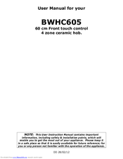Baumatic BWHC605 User Manual