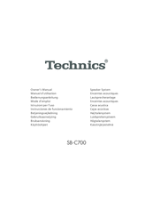 Technics SB-C700 Owner's Manual