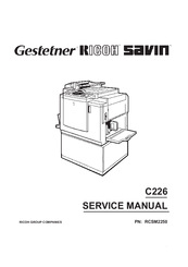 Ricoh C226 Service Manual