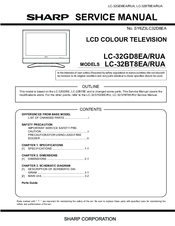 Sharp LC-32GD8EA/RUA Service Manual