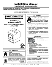 Quadra-Fire Adventure-III Installation Manual
