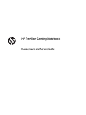 HP Pavilion Gaming Maintenance And Service Manual