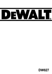 DeWalt DW815 Instruction Manual