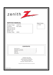 Zenith L13V36 Manual