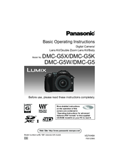 Panasonic Lumix DMC-G5X Basic Operating Instructions Manual