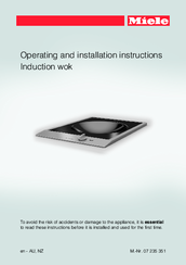 Miele CS 1223 I Operating And Installation Instructions