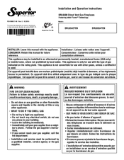 Superior DRL6554TEN Installation And Operation Instructions Manual