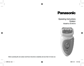 Panasonic ES-WD10 Operating Instructions Manual