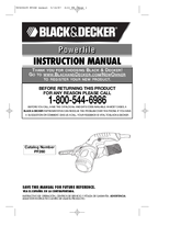 Black & Decker PF260 Instruction Manual