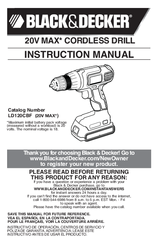 Black & Decker LD120CBF Instruction Manual