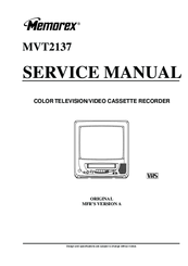 Memorex MVT2137 Service Manual