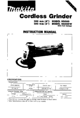 Makita 9500DW Instruction Manual