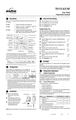 Aube Technologies TH115 A User Manual