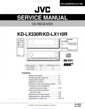 JVC KD-LX330R Service Manual