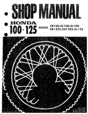 Honda CD125S Shop Manual