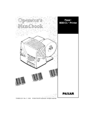 Paxar 9830-CL Operator's Handbook Manual