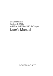 Contec DS-380D Series User Manual