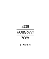 Singer 6021 Manual