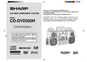Sharp CD-DVD500H Operation Manual