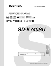 Toshiba SD-K740SU Service Manual