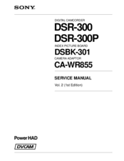 Sony DSR-300 Service Manual