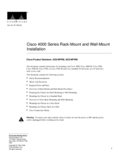 Cisco 4000-M series Installation Manual