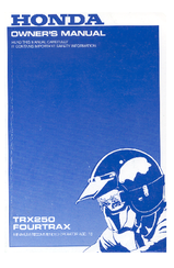 Honda 1997 Fourtrax TRX250 Owner's Manual